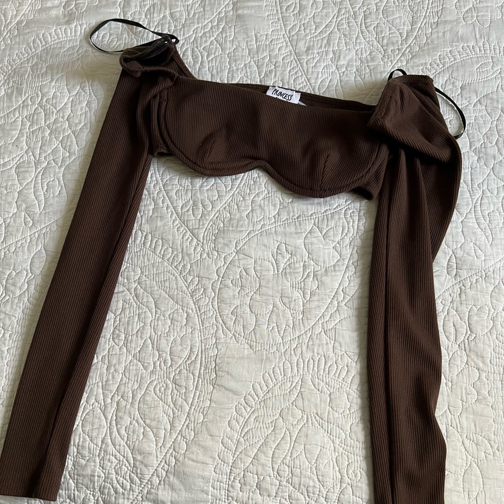 Brown princess polly top